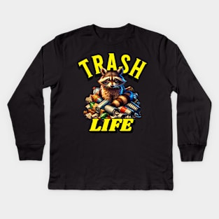 Trash Life Kids Long Sleeve T-Shirt